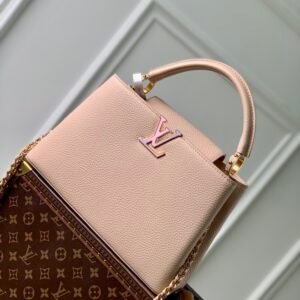 Louis Vuitton Magnolia Leather Capucines MM Bag 31.5×20×11cm