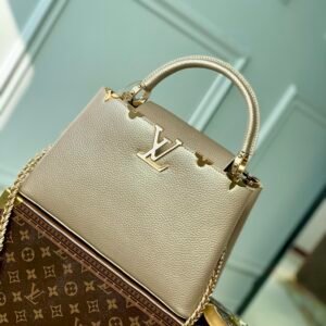 Louis Vuitton Magnolia Leather Capucines MM Bag 31.5×21×11cm